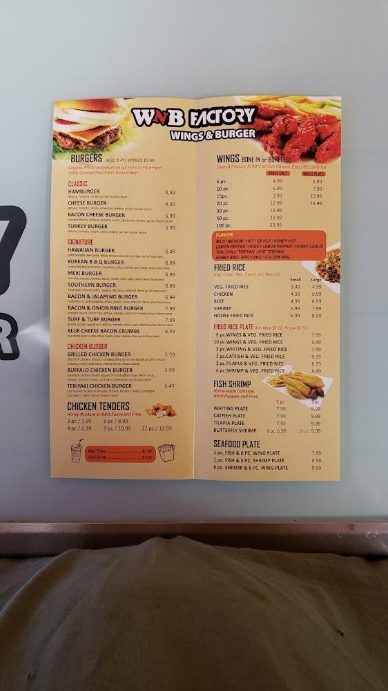 WNB Factory - Wings & Burger Menu image 4